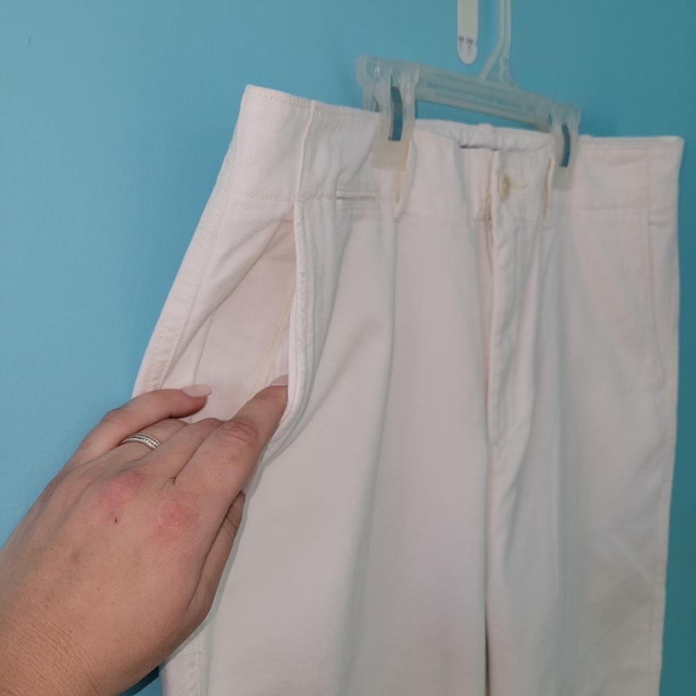 NWT Polo Ralph Lauren White Boy Crop Chino sz. 8 - Picture 2 of 11